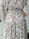 Платье А-силуэта белое с принтом | 6033550 | фото 2