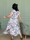 Платье А-силуэта в цветочный принт | 6033573 | фото 2