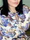Платье А-силуэта в цветочный принт | 6033573 | фото 3