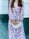 Платье А-силуэта розовое с принтом | 6033578 | фото 2