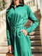 Платье-рубашка зеленое | 6033579 | фото 2
