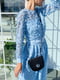 Платье А-силуэта небесно-голубого цвета | 6033586 | фото 3