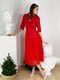 Платье А-силуэта красное | 6033600 | фото 12