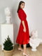 Платье А-силуэта красное | 6033600 | фото 3