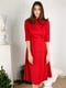 Платье А-силуэта красное | 6033600 | фото 5