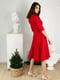 Платье А-силуэта красное | 6033600 | фото 6