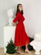 Платье А-силуэта красное | 6033600 | фото 7