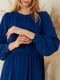 Платье А-силуэта синее | 6033651 | фото 6