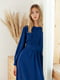 Платье А-силуэта синее | 6033651 | фото 9