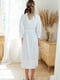 Платье-рубашка белое | 6033663 | фото 3