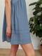 Платье А-силуэта голубое | 6033667 | фото 7