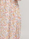 Платье А-силуэта в цветочный принт | 6033694 | фото 4