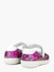 Туфли бело-сиреневые с цветочным принтом | 6037219 | фото 5