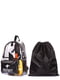Рюкзак прозрачно-черный с принтом | 6041133 | фото 4