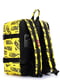 Рюкзак желтый с принтом | 6041159 | фото 4