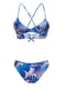 Раздельный сине-розовый купальник: бюстгальтер и трусы | 6041704 | фото 4