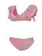 Раздельный розовый купальник: топ с оборками и трусы | 6042001 | фото 3