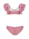 Раздельный розовый купальник: топ с оборками и трусы | 6042001 | фото 4