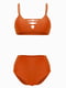 Раздельный оранжевый купальник: бюстгальтер и трусы | 6041693 | фото 2