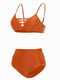 Раздельный оранжевый купальник: бюстгальтер и трусы | 6041693 | фото 3
