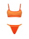 Раздельный оранжевый купальник: топ и трусы | 6041828 | фото 2
