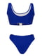 Раздельный синий купальник: бюстгальтер и трусы | 6041857 | фото 4