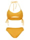 Раздельный желтый купальник: бюстгальтер и трусы | 6041908 | фото 2