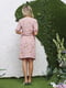Платье розовое с цветочным принтом | 6045086 | фото 2