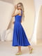 Платье А-силуэта синее | 6045090 | фото 2