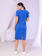 Платье-футляр синее | 6045101 | фото 3