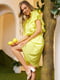 Сукня А-силуету жовта | 6045107 | фото 2