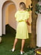 Сукня А-силуету жовта | 6045107 | фото 3