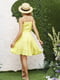 Сукня А-силуету жовта | 6045110 | фото 3
