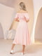 Платье А-силуэта розовое | 6045143 | фото 3