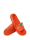 Шлепанцы оранжевые с принтом | 6047774 | фото 2