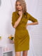 Сукня-футляр оливкового кольору | 6048030 | фото 2