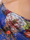 Сукня синя з квітковим принтом | 6048036 | фото 5