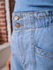 Шорты голубые джинсовые | 6048083 | фото 10