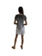 Сукня біло-сіра з принтом | 6048389 | фото 3