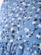 Сукня А-силуету блакитна з квітковим принтом | 6048797 | фото 6