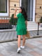 Платье А-силуэта зеленое | 6048800 | фото 2