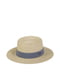 Шляпа бежевая с серой лентой | 6044187