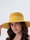 Шляпа горчичного цвета | 6044174 | фото 3