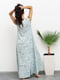 Сукня А-силуету оливкова з квітковим принтом | 6054641 | фото 3