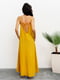 Сукня А-силуету гірчичного кольору | 6054643 | фото 3