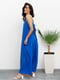 Сукня А-силуету кольору електрик | 6054645 | фото 2