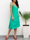 Платье-комбинация зеленое | 6054687