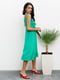 Платье-комбинация зеленое | 6054687 | фото 2