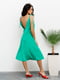 Платье-комбинация зеленое | 6054687 | фото 3