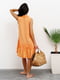 Сукня А-силуету помаранчева | 6054715 | фото 3